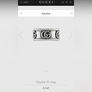 Gucci Double G Ring